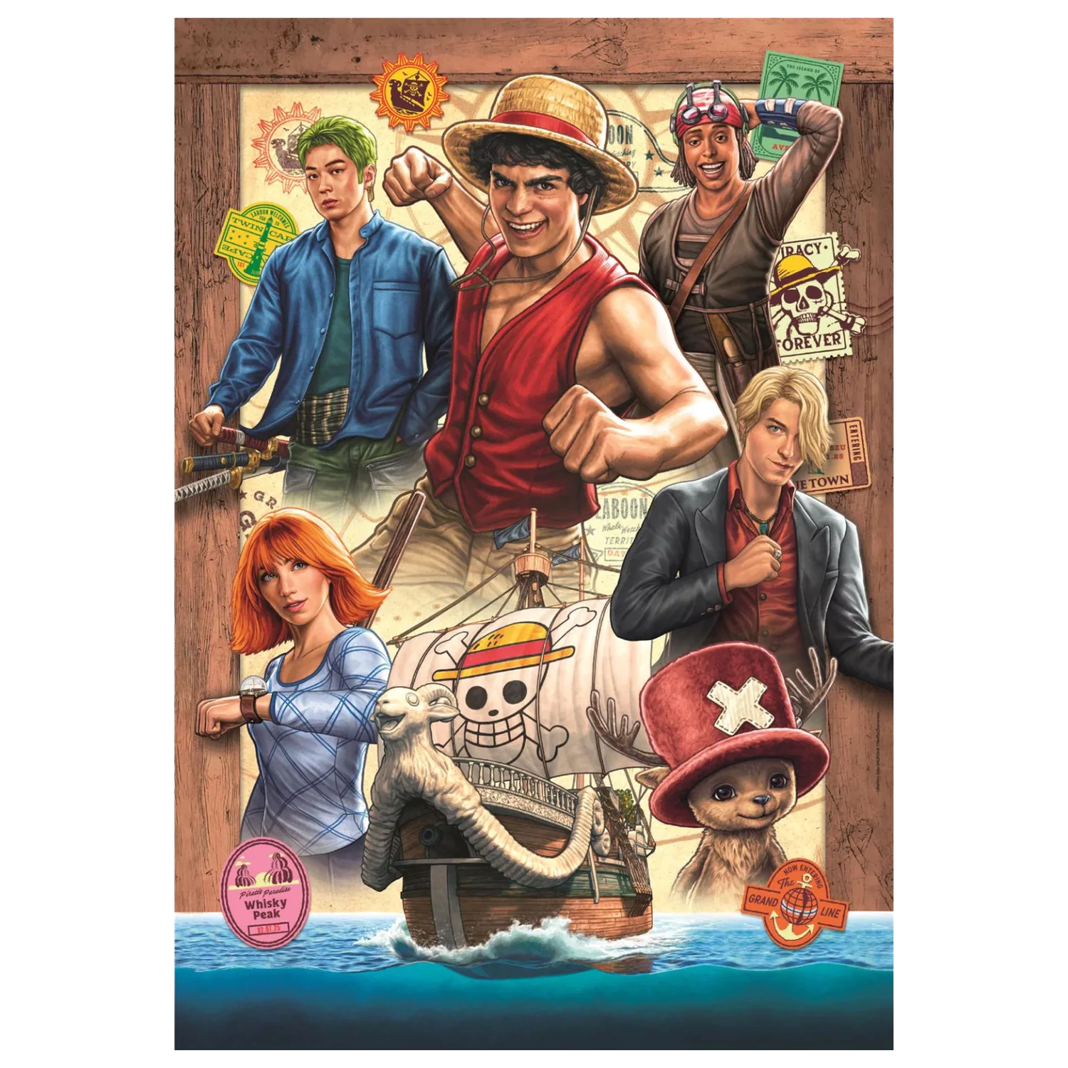 One Piece Treasure Hunt 300-piece puzzle product photo