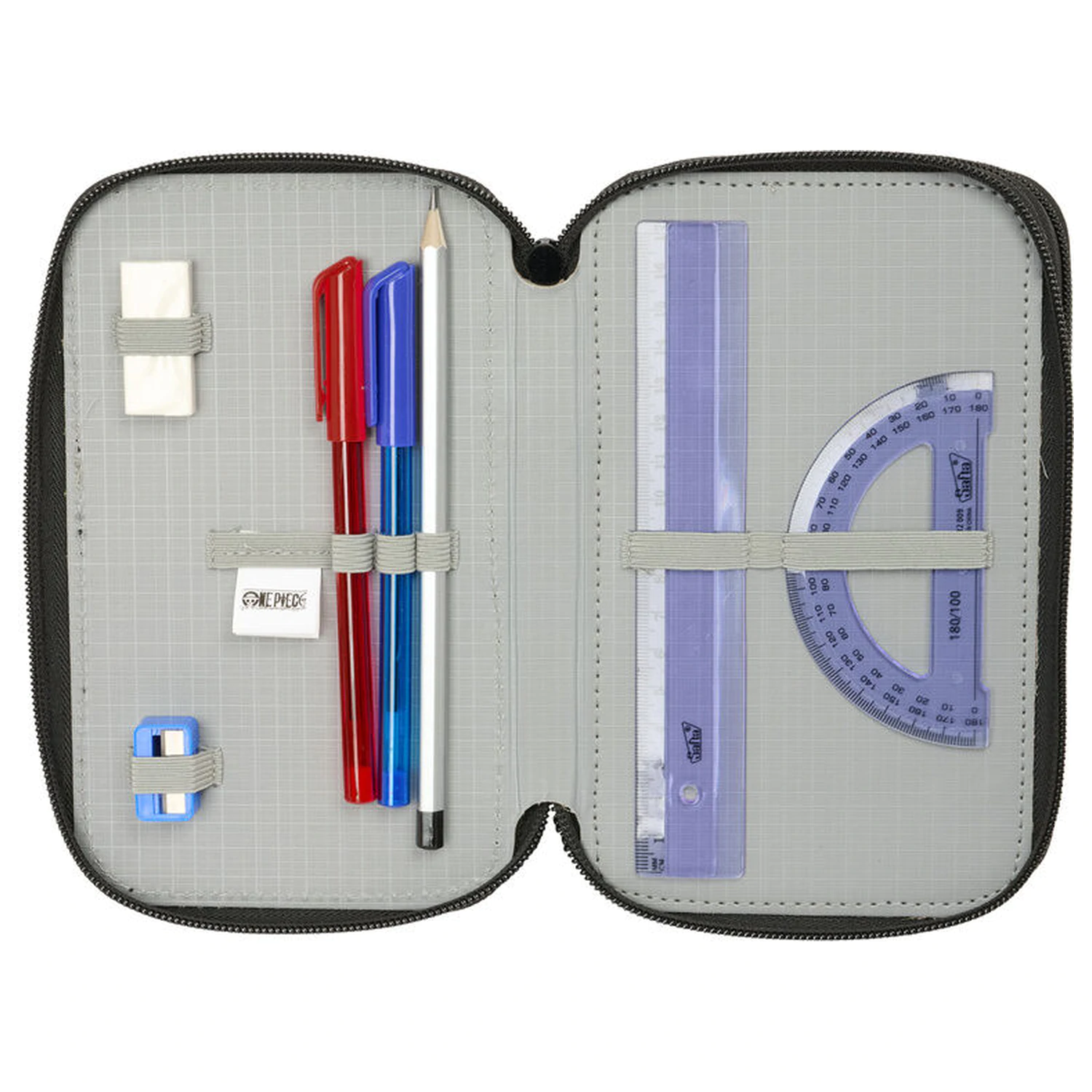 One Piece triple pencil case 37pcs product photo