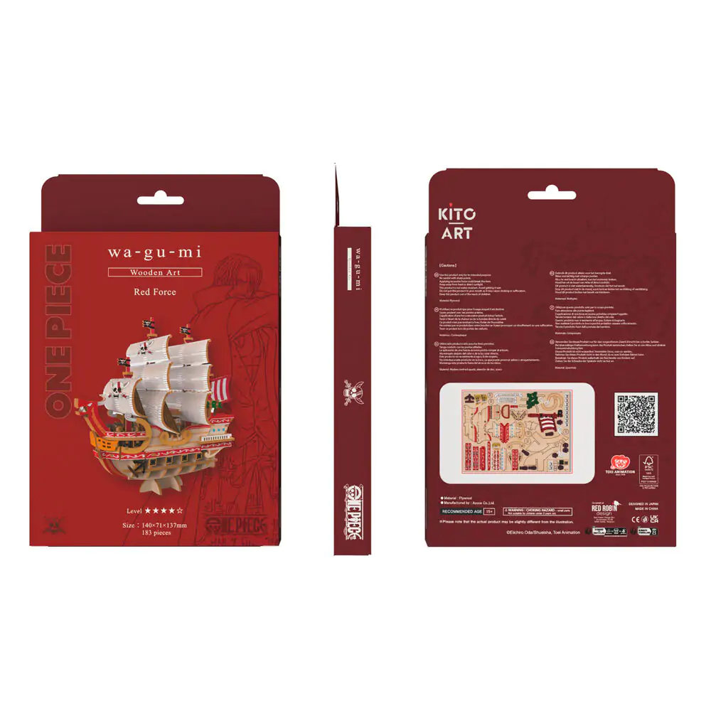 One Piece Wa-Gu-Mi Red Force Assembly set 183pcs product photo
