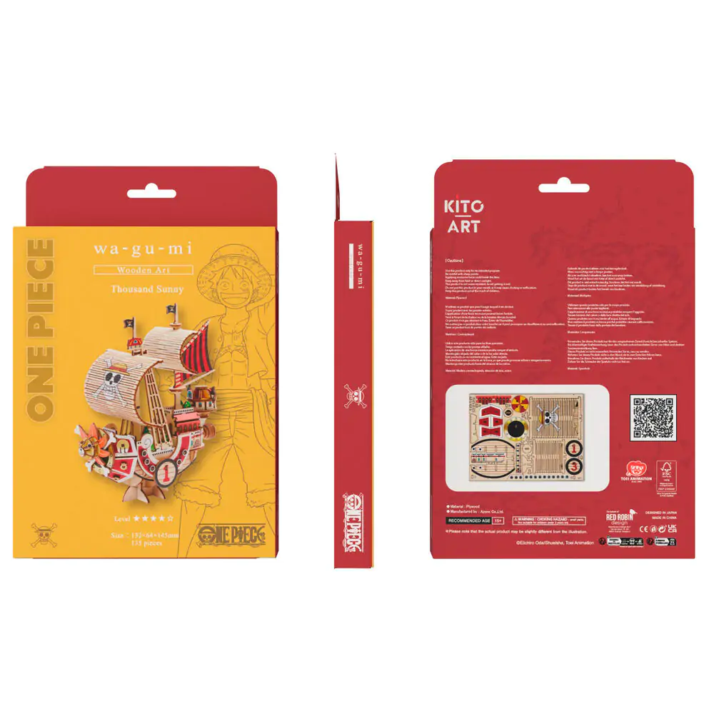 One Piece Wa-Gu-Mi Thousand Sunny Assembly set 135pcs product photo