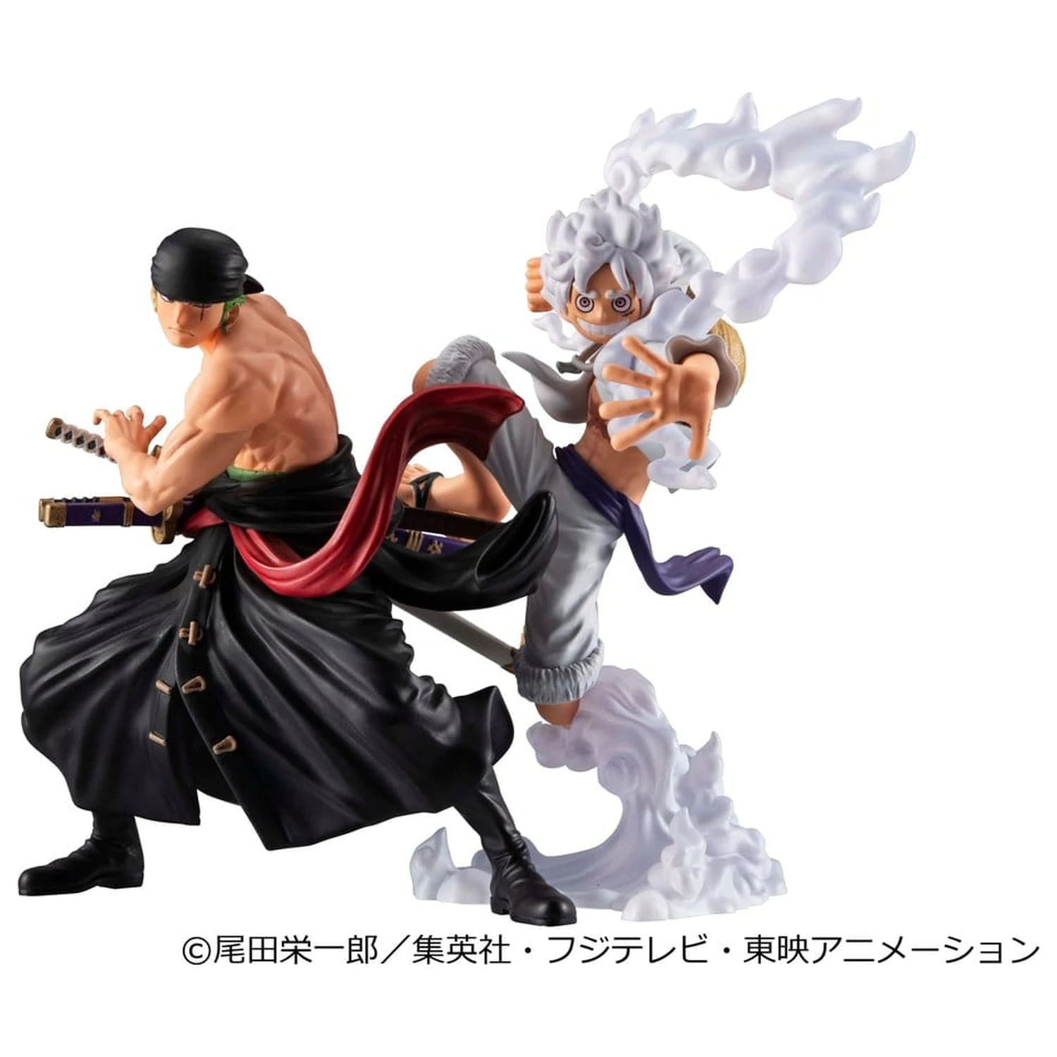 One Piece Wallstar PVC Figures 2-Pack Monkey D. Luffy Gear Fifth & Roronoa Zoro (with gift) 10 cm product photo