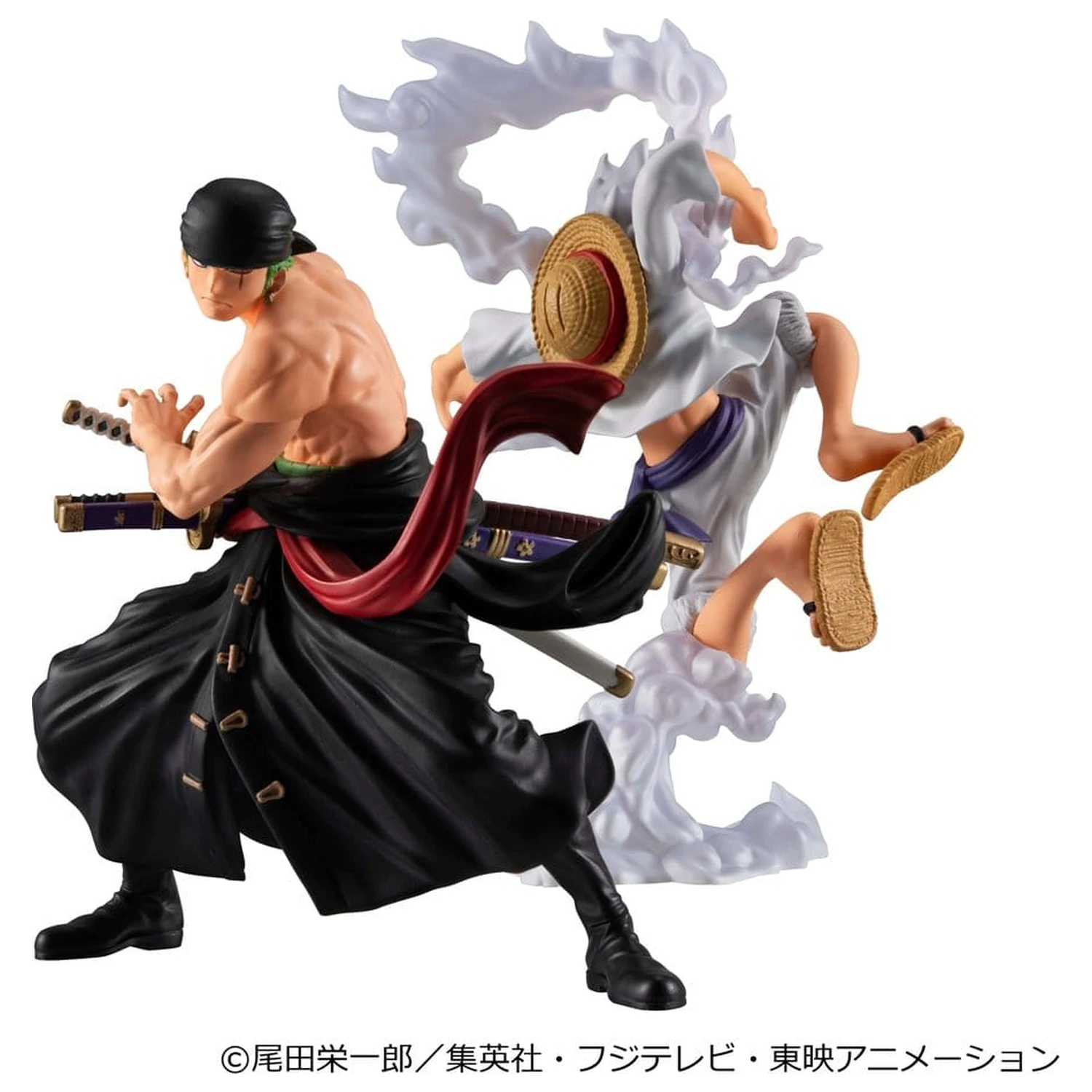One Piece Wallstar PVC Figures 2-Pack Monkey D. Luffy Gear Fifth & Roronoa Zoro (with gift) 10 cm product photo