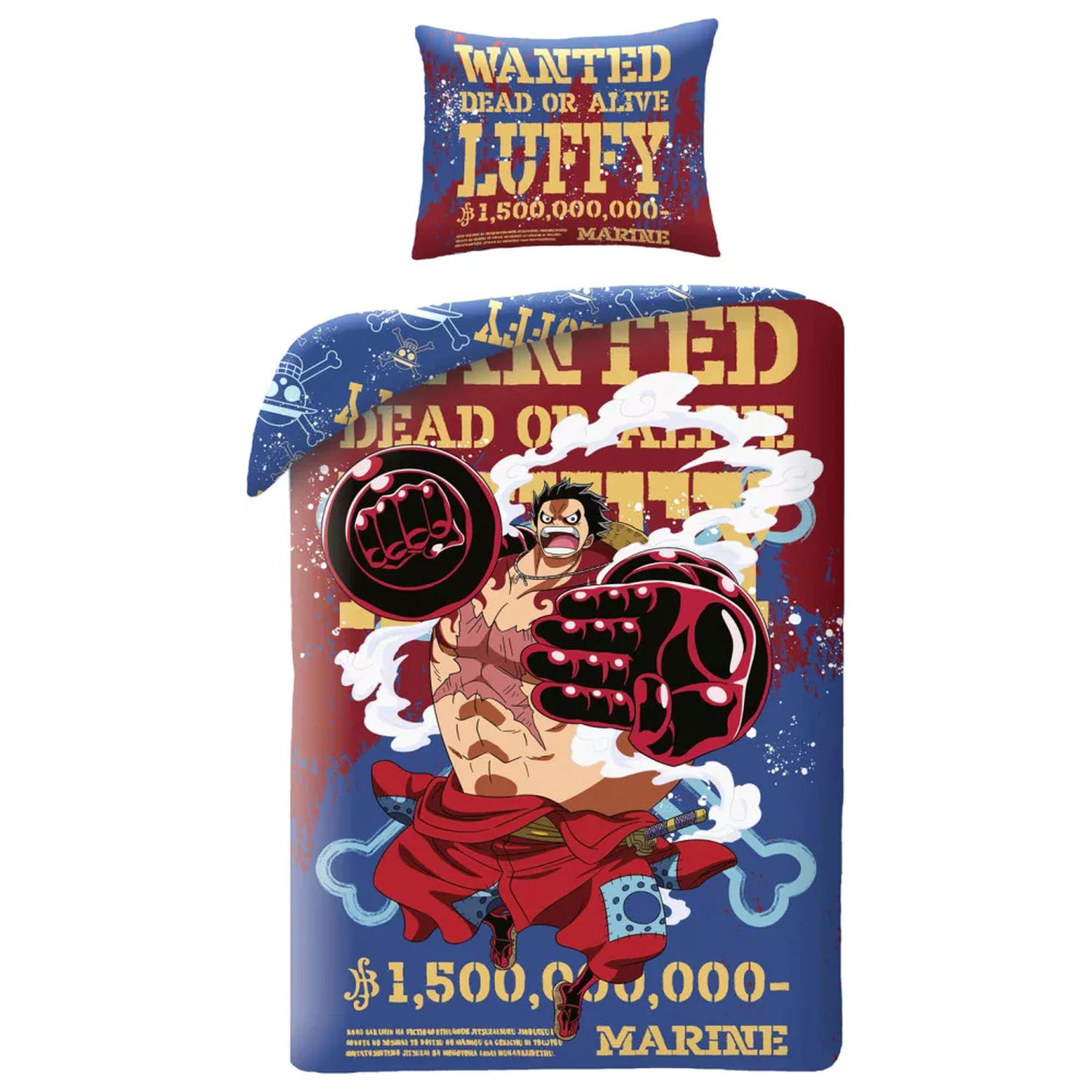 One Piece Wanted Duvet Cover product photo