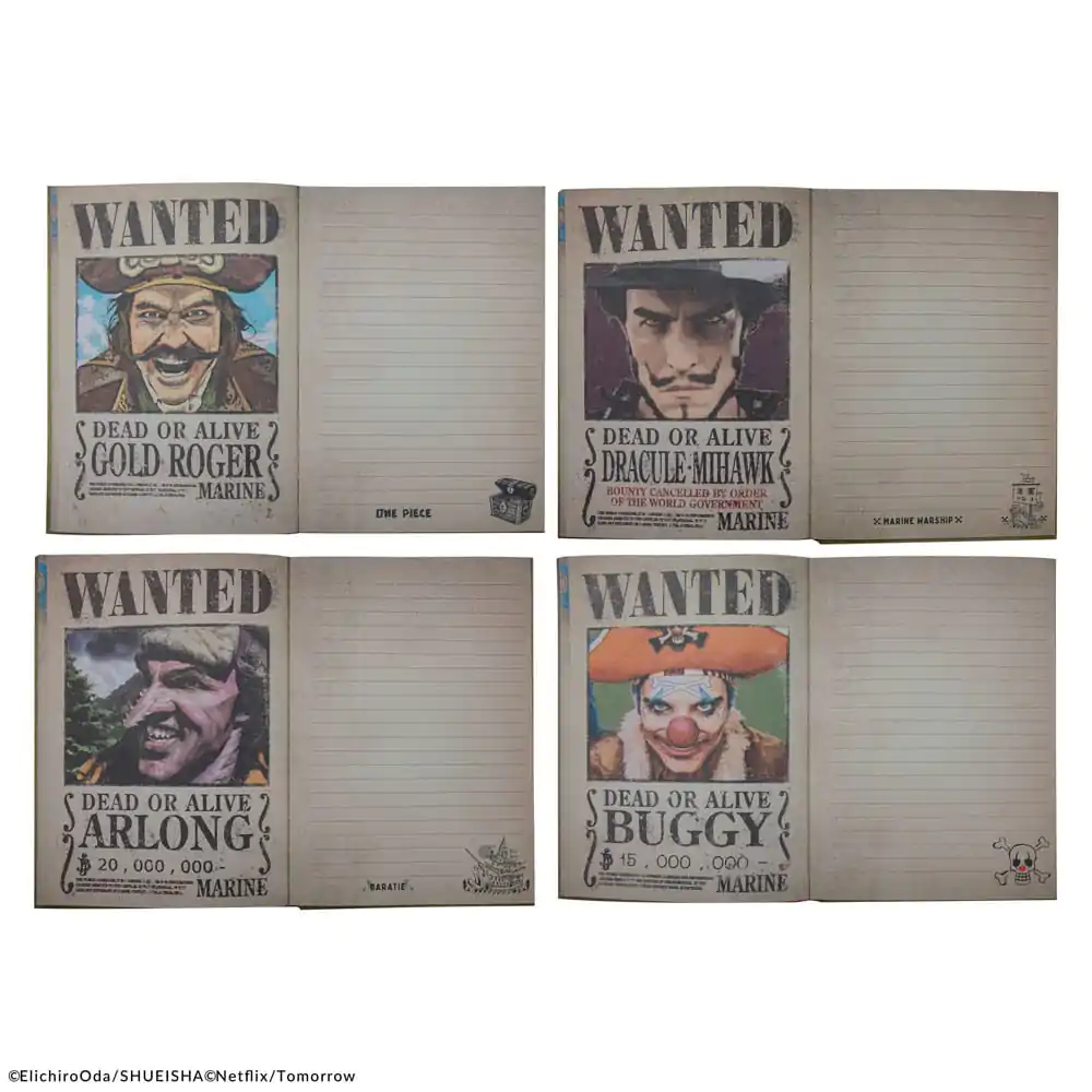 One Piece Notebook Wanted Posters termékfotó