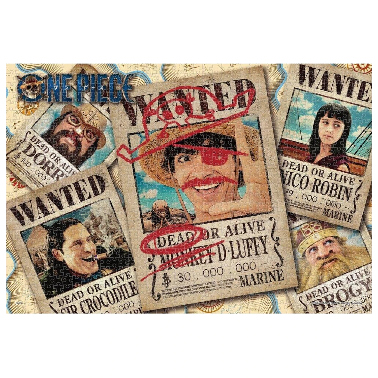 One Piece 1000-piece puzzle Wanted product photo