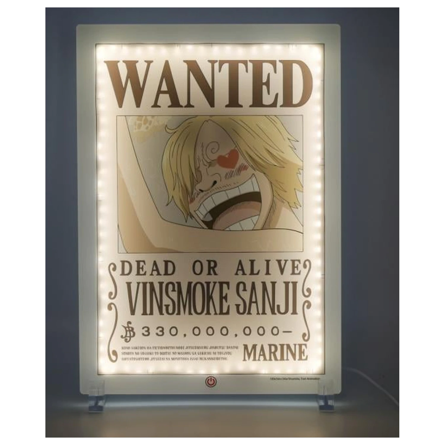 One Piece Wanter Sanji neon lamp 30cm product photo
