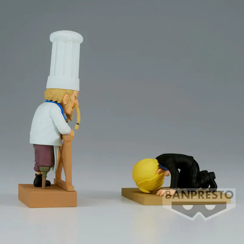 One Piece WCF Log Series Sanji &#38; Zeff 2 world collectable figure 8cm product photo