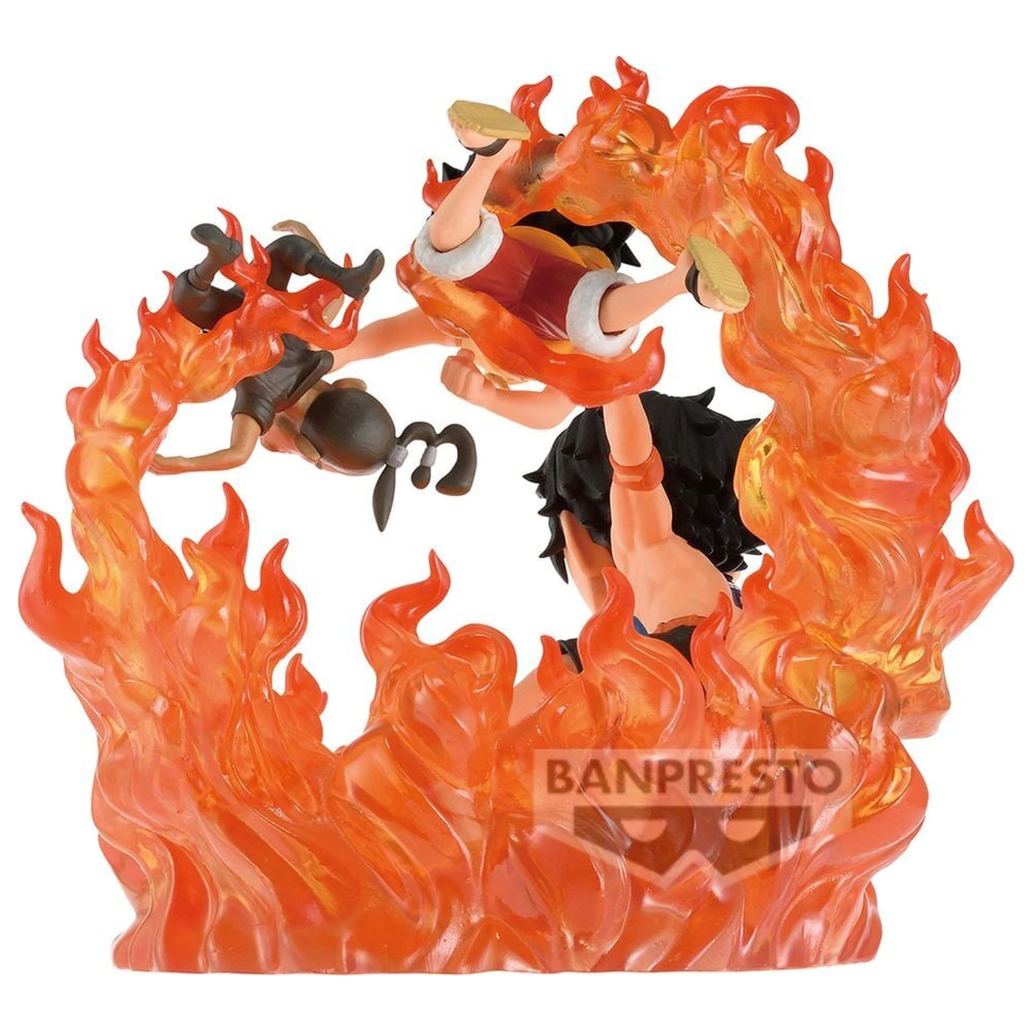 One Piece WCF Log Stories Marineford Portgas D Ace & Monkey D Luffy figure 10cm product photo