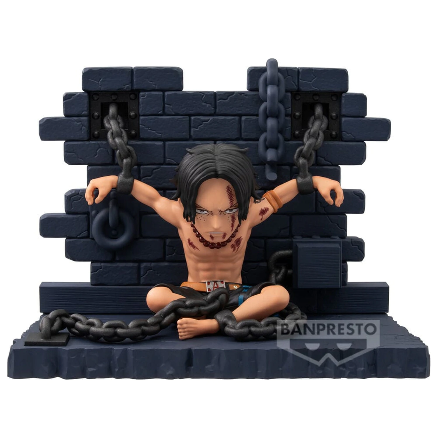 One Piece WCF Log Stories Portgas D Ace Impeldown figure 8cm product photo