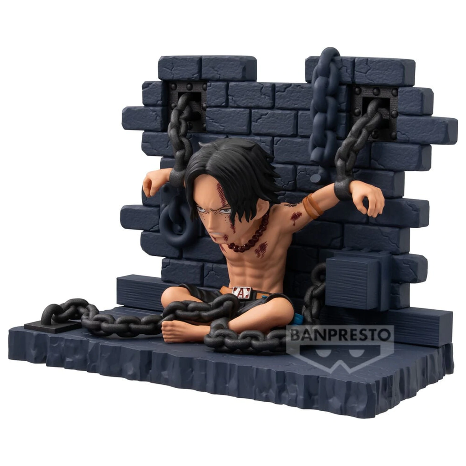One Piece WCF Log Stories Portgas D Ace Impeldown figure 8cm product photo