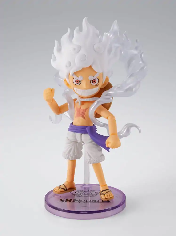 One Piece World Collactable Figures x S.H. Figuarts Action Figure Monkey D. Luffy Gear 5 8 cm          product photo