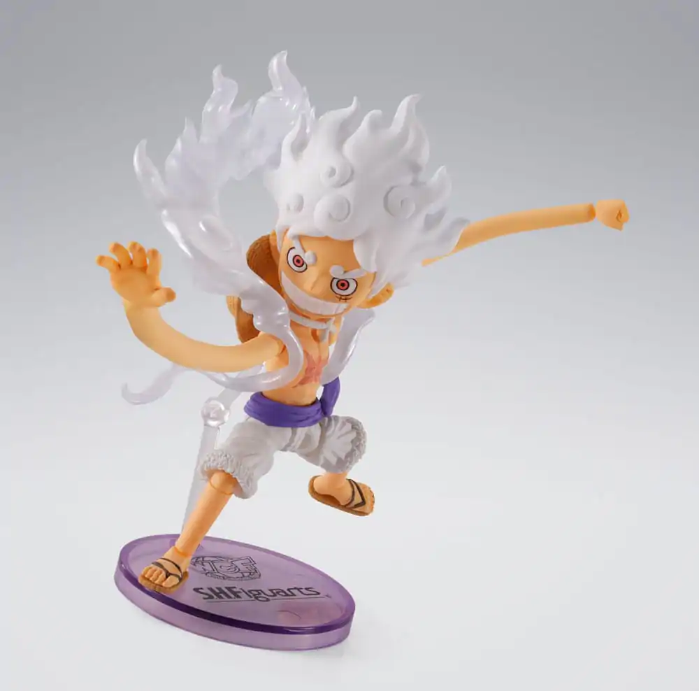 One Piece World Collactable Figures x S.H. Figuarts Action Figure Monkey D. Luffy Gear 5 8 cm          product photo