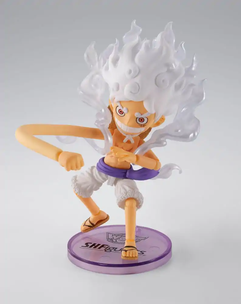 One Piece World Collactable Figures x S.H. Figuarts Action Figure Monkey D. Luffy Gear 5 8 cm          product photo