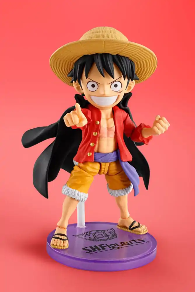 One Piece World Collactable Figures x S.H. Figuarts Action Figure Monkey D. Luffey 8 cm termékfotó