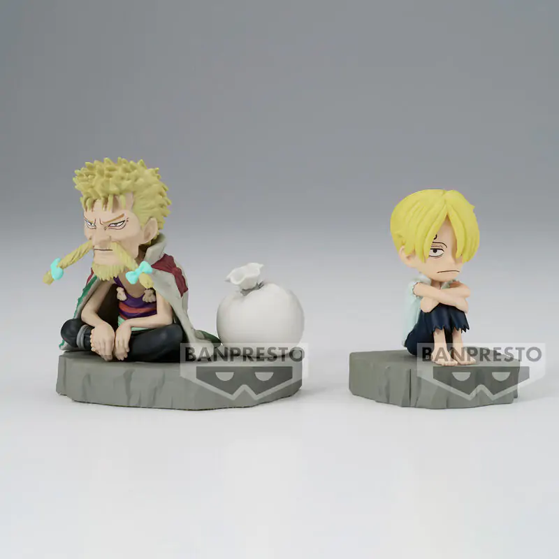 One Piece World Collectable Stories Sanji &#38; Zeff figure 6cm termékfotó