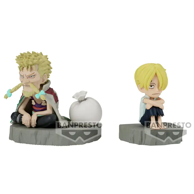 One Piece World Collectable Stories Sanji &#38; Zeff figure 6cm termékfotó