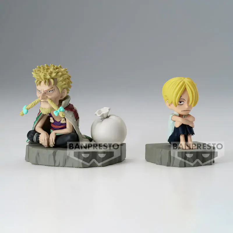 One Piece World Collectable Stories Sanji &#38; Zeff figure 6cm termékfotó