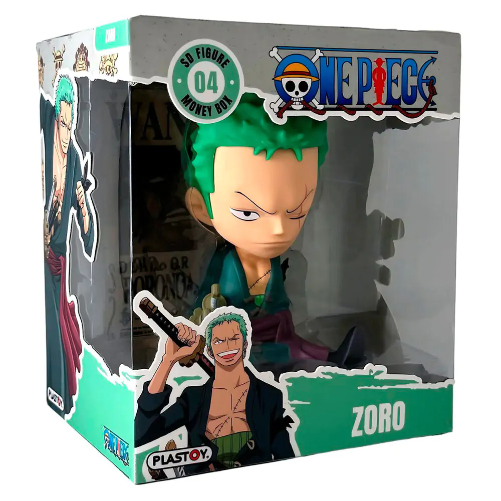 One Piece Zoro money box figure 18cm product photo