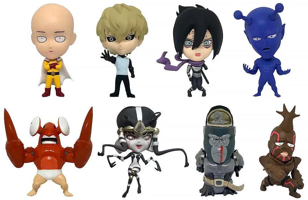 One Punch Man 16d Collectible Figure Collection PVC Figures 8-Pack Vol. 1 6 cm product photo