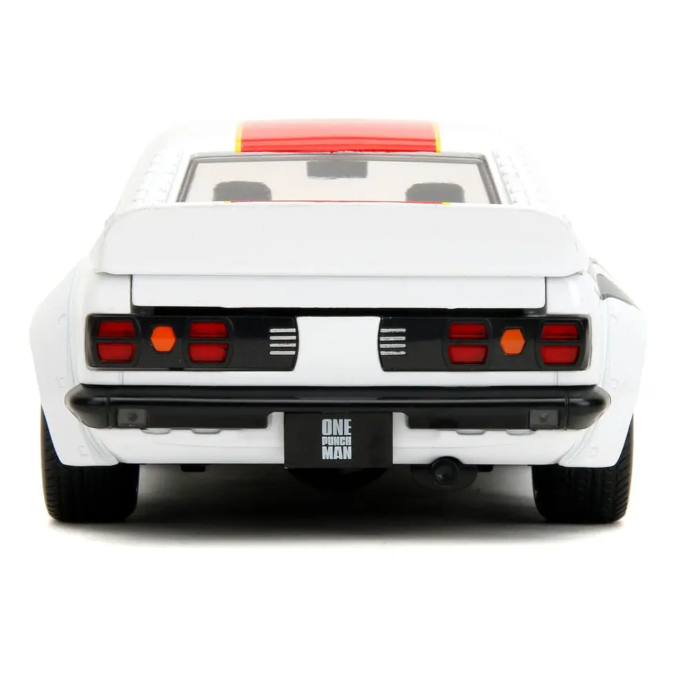 One Punch Man Hollywood Rides Diecast Model 1/24 1974 Mazda RX-3 with One Punch Man Figur product photo