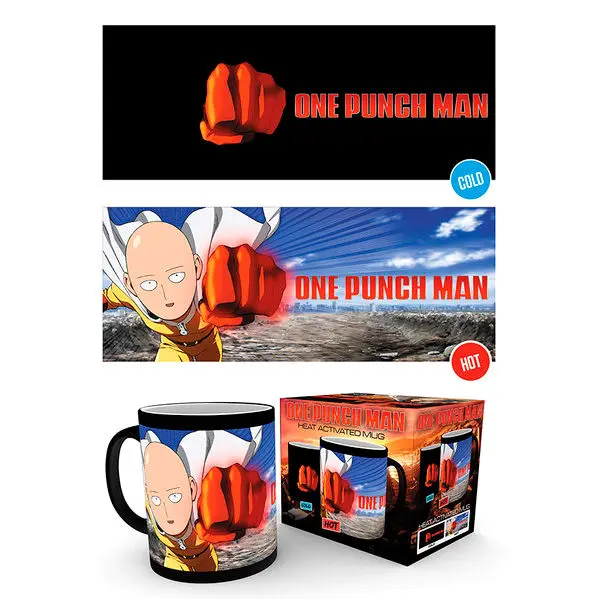 One Punch Man Saitama heat change mug product photo