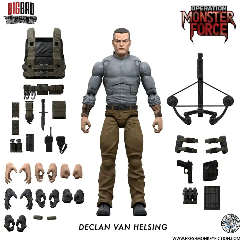 Operation: Monster Force Action Figure 1/12 Declan Van Helsing 15 cm termékfotó