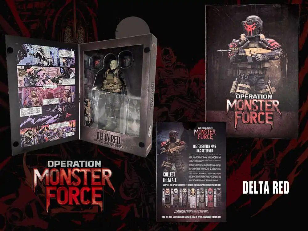 Operation: Monster Force Action Figure 1/12 Delta Red Nocturnal Operations Trooper 15 cm termékfotó