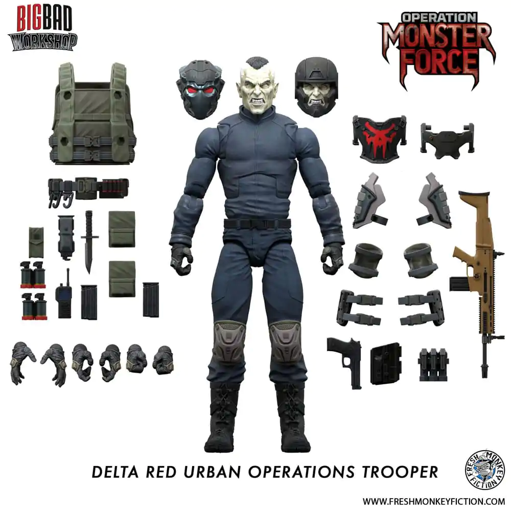 Operation: Monster Force Action Figure 1/12 Delta Red Urban Operations Trooper 15 cm termékfotó