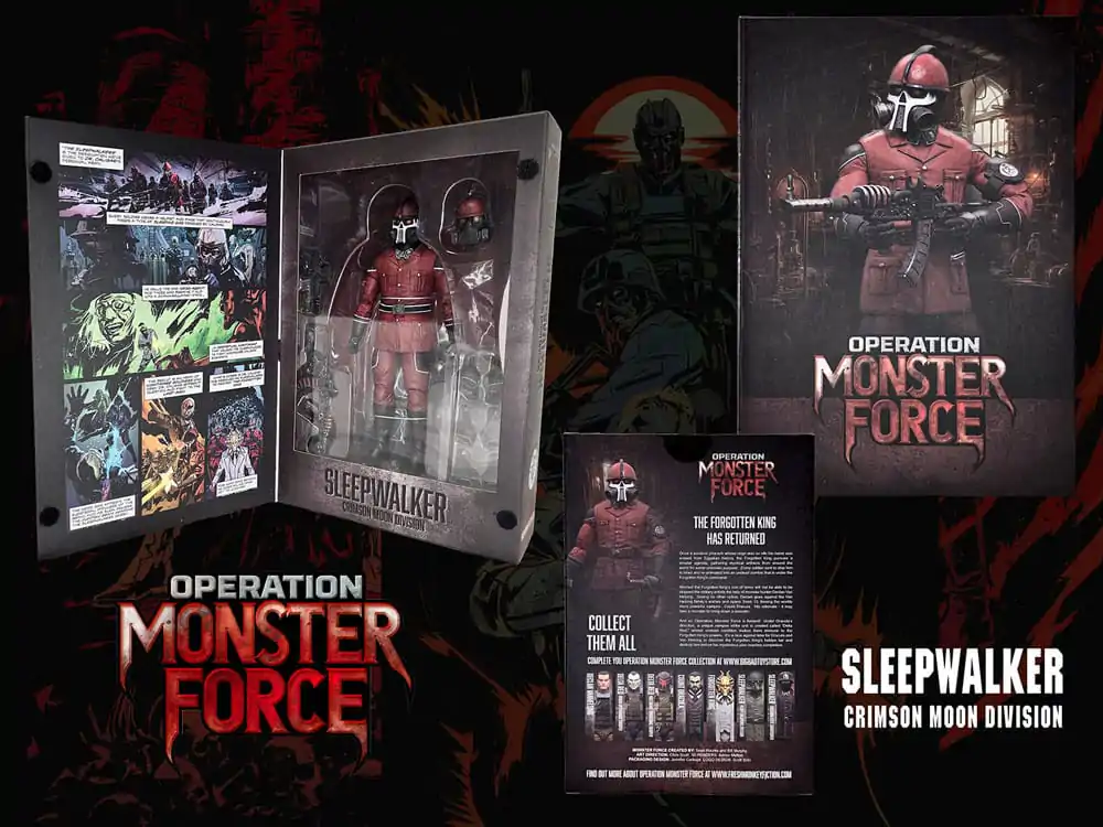 Operation: Monster Force Action Figure 1/12 Sleepwalker Crimson Moon Division 15 cm termékfotó