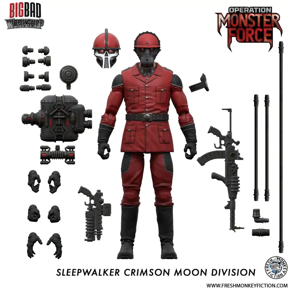 Operation: Monster Force Action Figure 1/12 Sleepwalker Crimson Moon Division 15 cm termékfotó