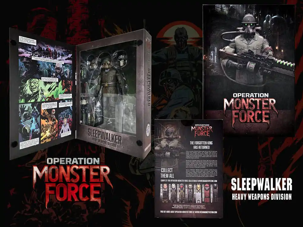 Operation: Monster Force Action Figure 1/12 Sleepwalker Heavy Weapons Division 15 cm product photo
