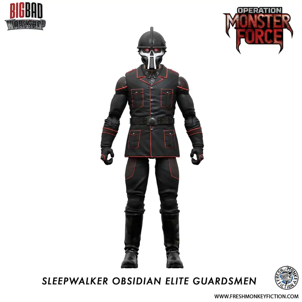 Operation: Monster Force Action Figure 1/12 Sleepwalker Obsidian Elite Guardsmen 15 cm product photo