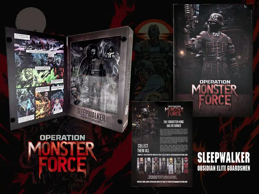 Operation: Monster Force Action Figure 1/12 Sleepwalker Obsidian Elite Guardsmen 15 cm product photo