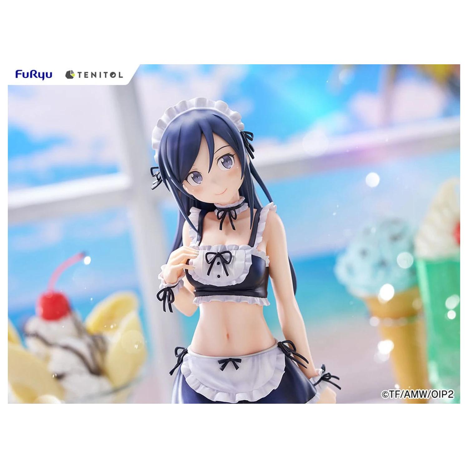 Ore no Imouto ga Konna ni Kawaii Wake ga Nai. Tenitol Tall PVC Statue Aragaki Ayase swimsuits maid Ver. 30 cm  product photo