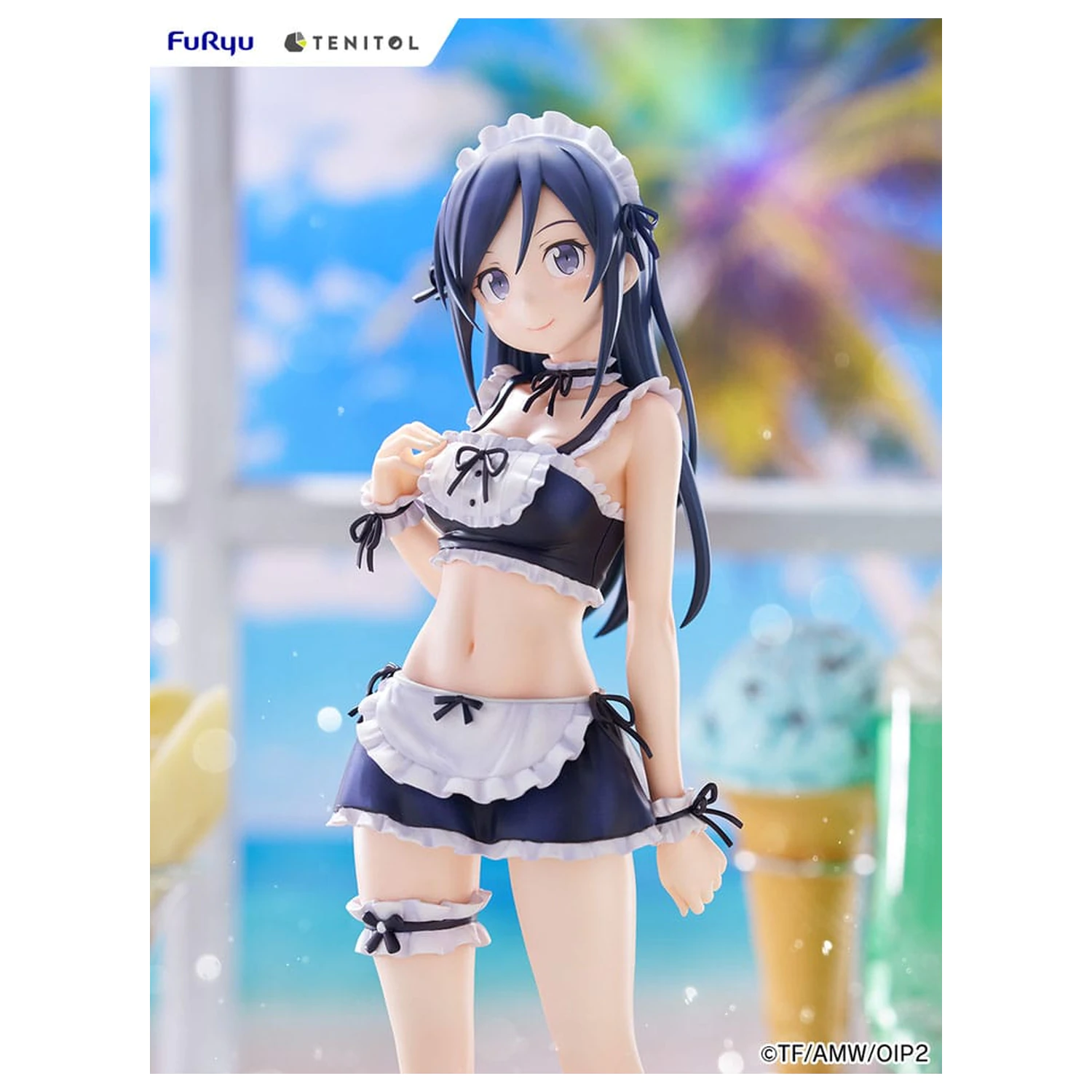 Ore no Imouto ga Konna ni Kawaii Wake ga Nai. Tenitol Tall PVC Statue Aragaki Ayase swimsuits maid Ver. 30 cm  product photo