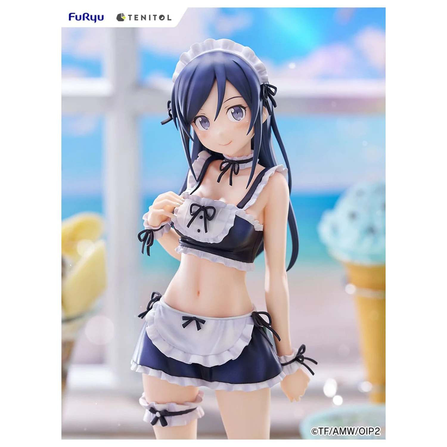 Ore no Imouto ga Konna ni Kawaii Wake ga Nai. Tenitol Tall PVC Statue Aragaki Ayase swimsuits maid Ver. 30 cm  product photo