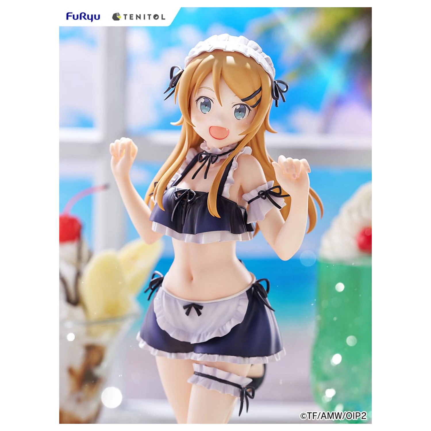 Ore no Imouto ga Konna ni Kawaii Wake ga Nai. Tenitol Tall PVC Statue Kousaka Kirino swimsuits maid Ver. 30 cm  product photo