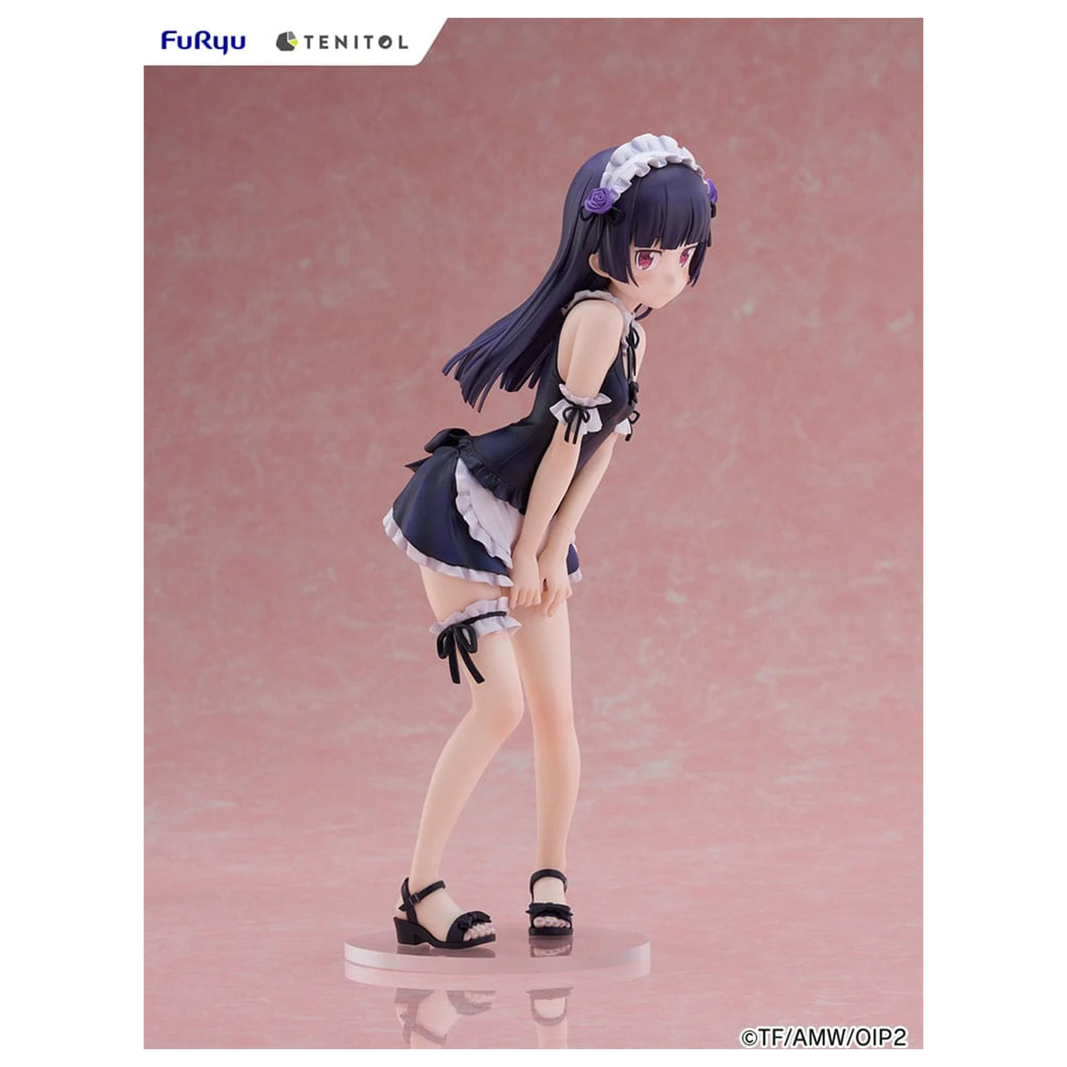 Ore no Imouto ga Konna ni Kawaii Wake ga Nai. Tenitol Tall PVC Statue Kuroneko swimsuits maid Ver. 27 cm  product photo