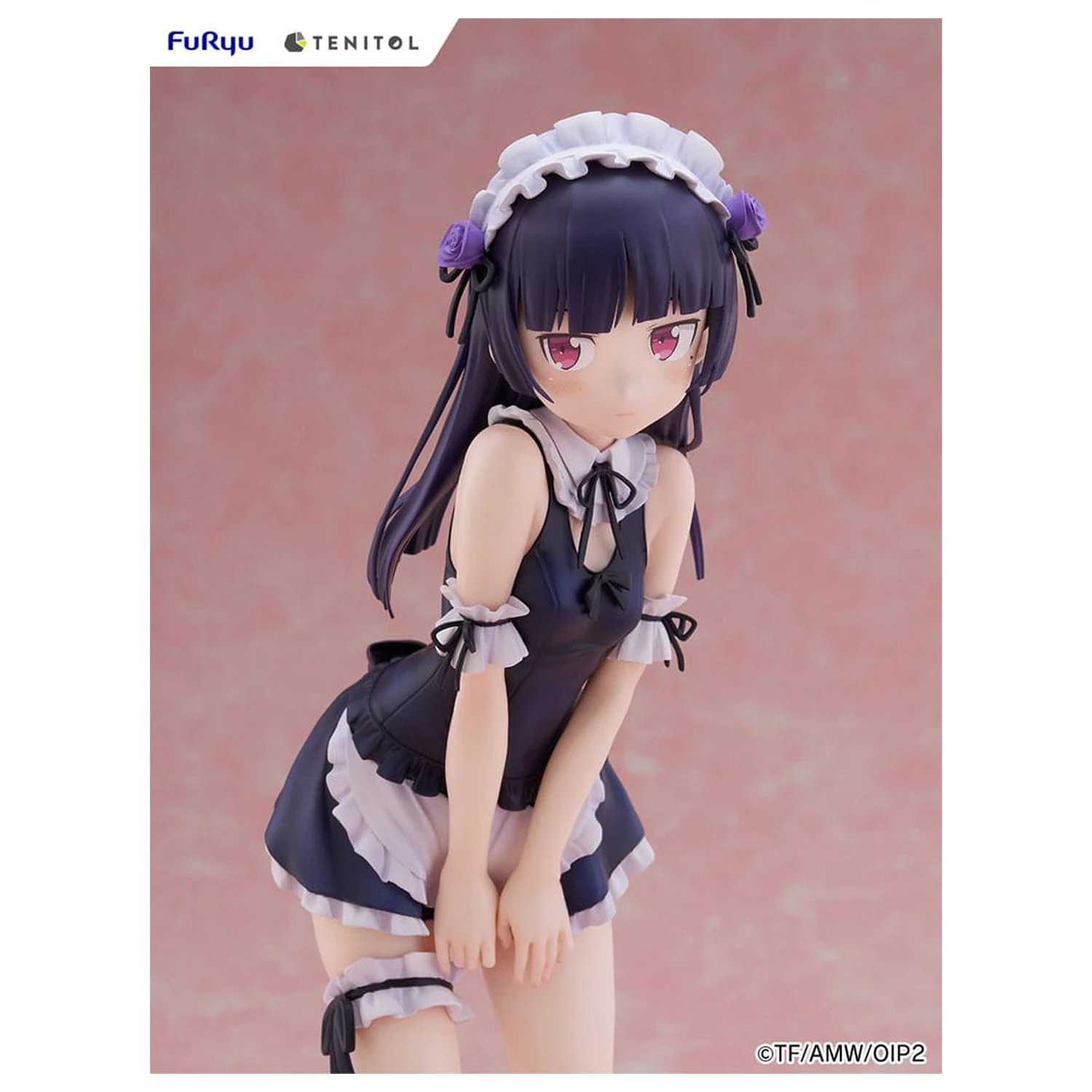 Ore no Imouto ga Konna ni Kawaii Wake ga Nai. Tenitol Tall PVC Statue Kuroneko swimsuits maid Ver. 27 cm  product photo