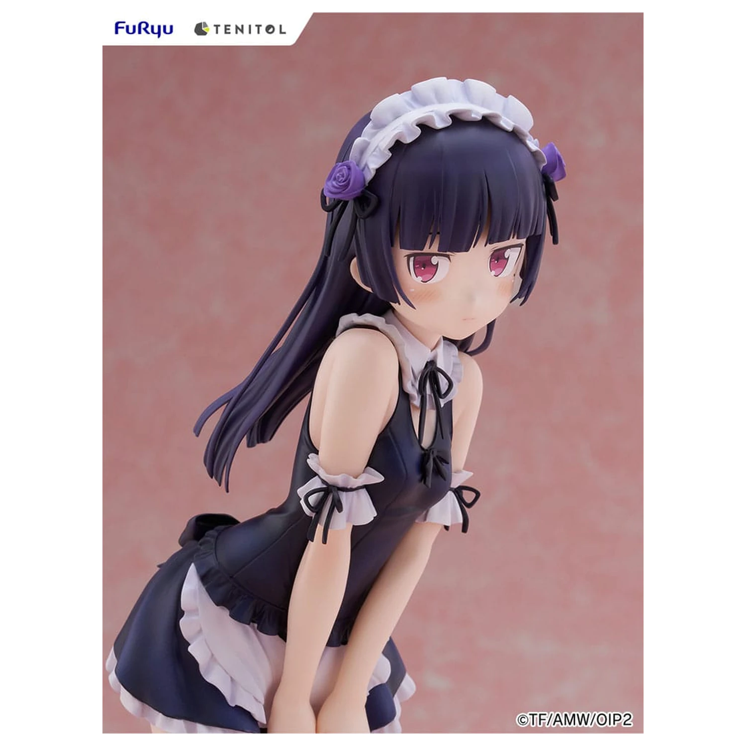 Ore no Imouto ga Konna ni Kawaii Wake ga Nai. Tenitol Tall PVC Statue Kuroneko swimsuits maid Ver. 27 cm  product photo