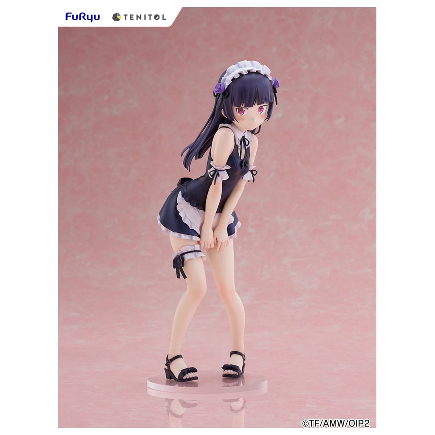Ore no Imouto ga Konna ni Kawaii Wake ga Nai. Tenitol Tall PVC Statue Kuroneko swimsuits maid Ver. 27 cm  product photo