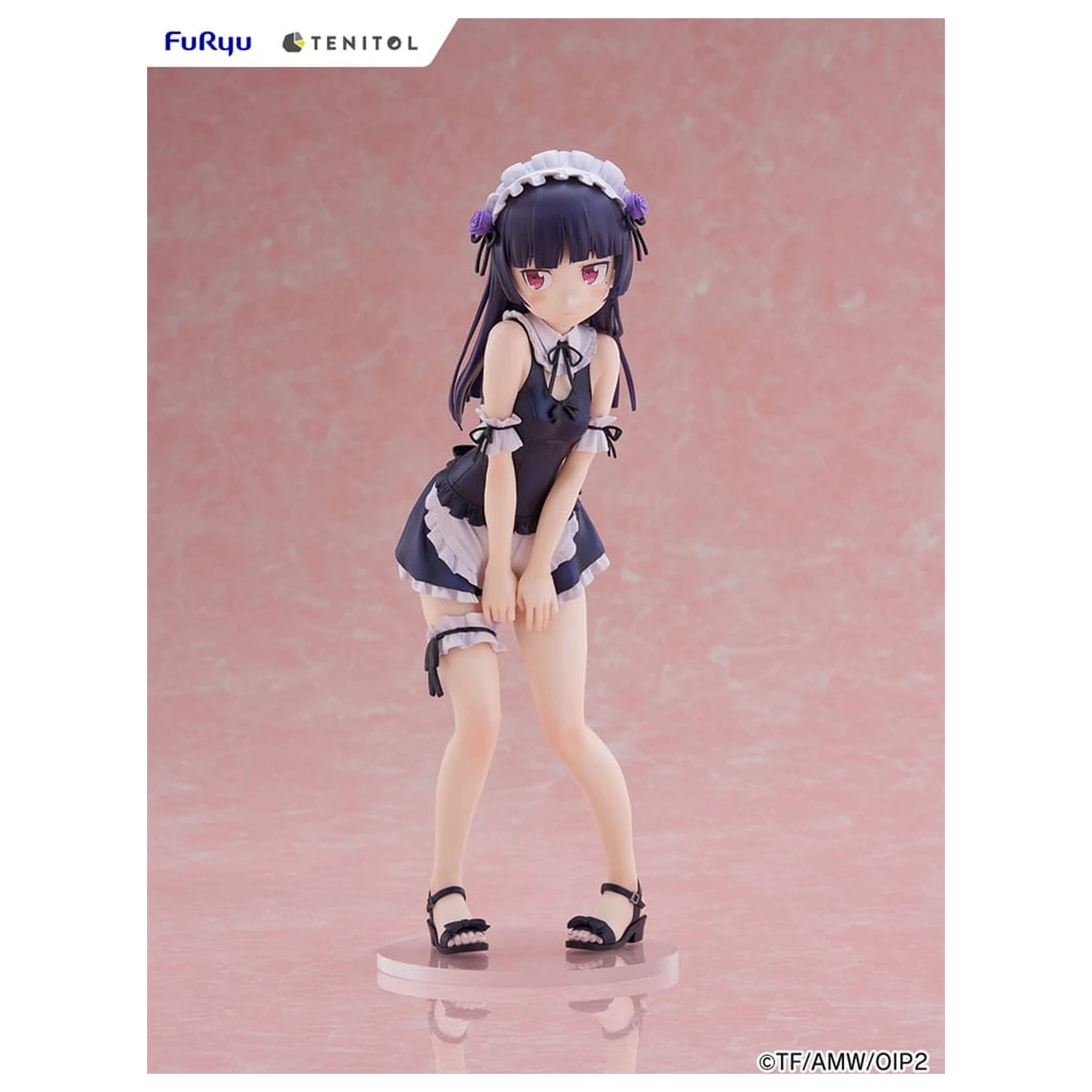 Ore no Imouto ga Konna ni Kawaii Wake ga Nai. Tenitol Tall PVC Statue Kuroneko swimsuits maid Ver. 27 cm  product photo