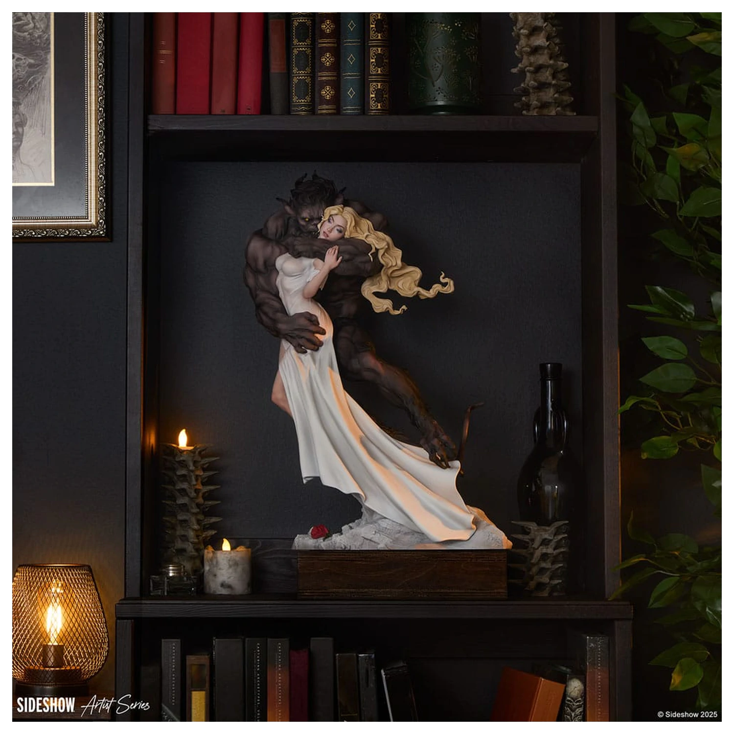 Original Artist Series Statue Beauty and the Beast by Maria Panfilova 46 cm product photo