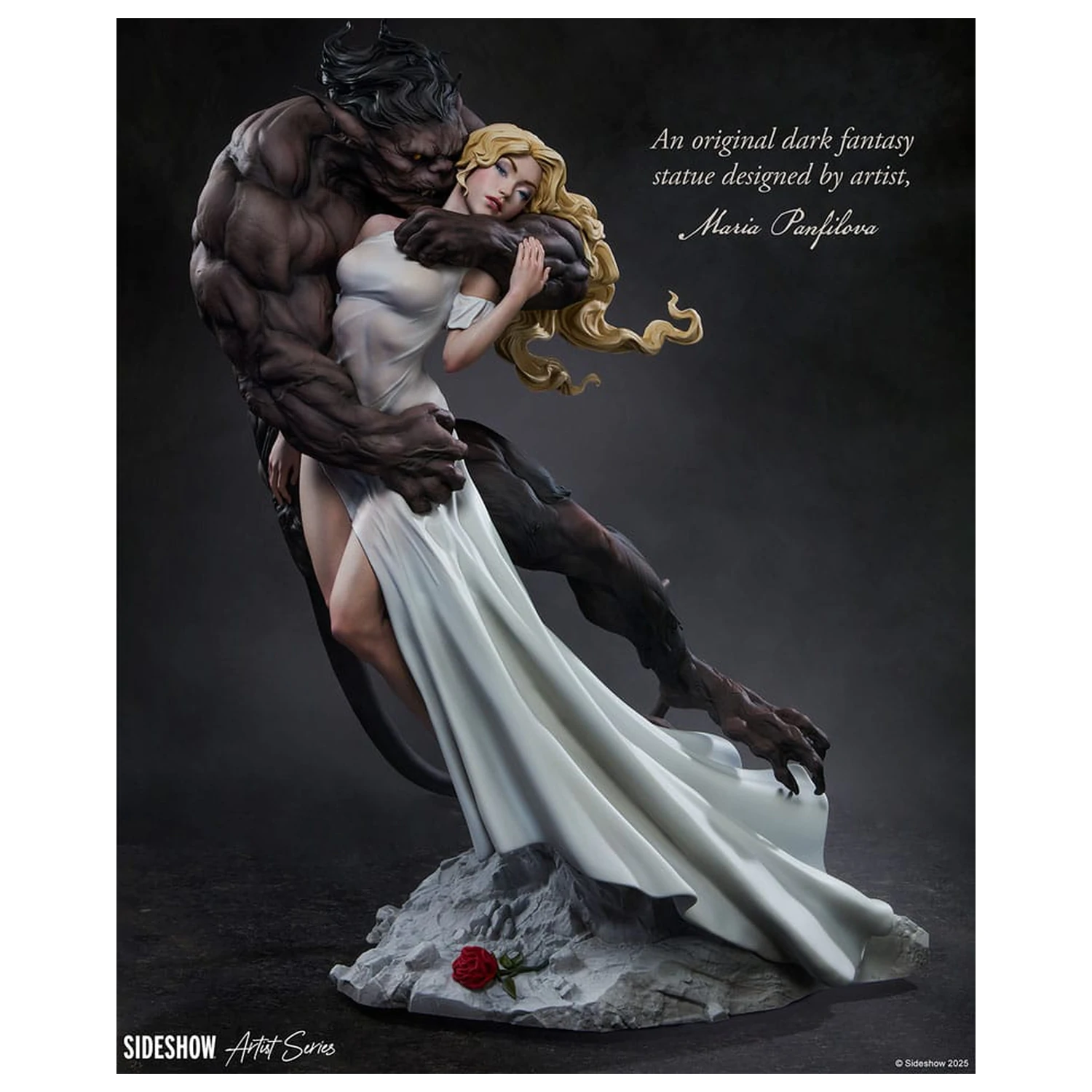 Original Artist Series Statue Beauty and the Beast by Maria Panfilova 46 cm product photo