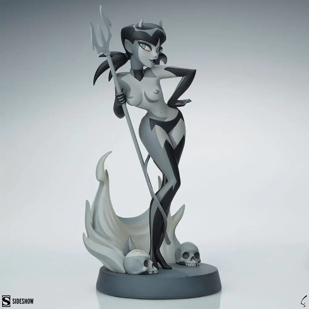 Original Artist Series Statue Devil Girl (Black and White Variant) 30 cm product photo