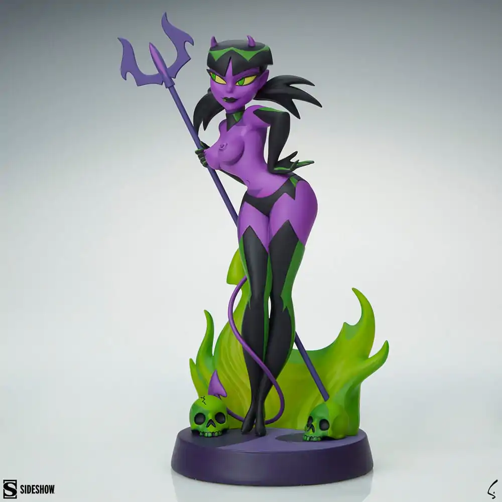 Original Artist Series Statue Devil Girl (Purple and Green Variant) 30 cm product photo