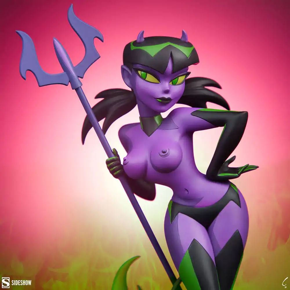 Original Artist Series Statue Devil Girl (Purple and Green Variant) 30 cm product photo