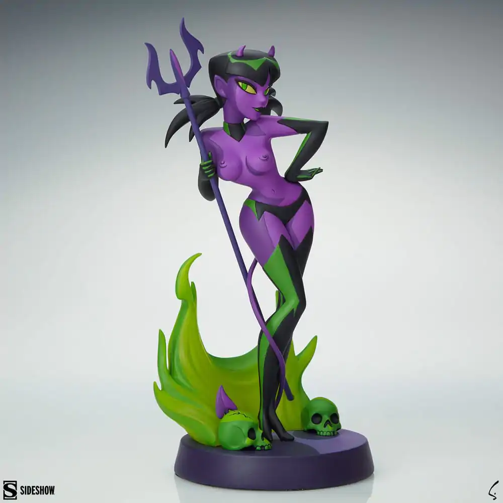 Original Artist Series Statue Devil Girl (Purple and Green Variant) 30 cm product photo