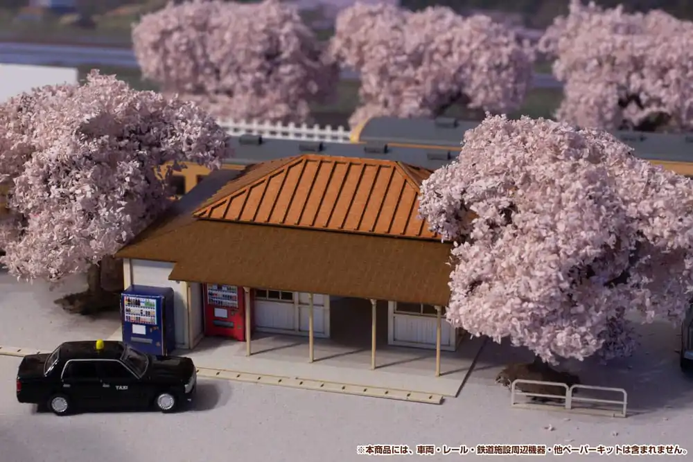 Original Character 1/150 Anitecture Paper Model Kit Station (Kominato Railway) 3 cm product photo