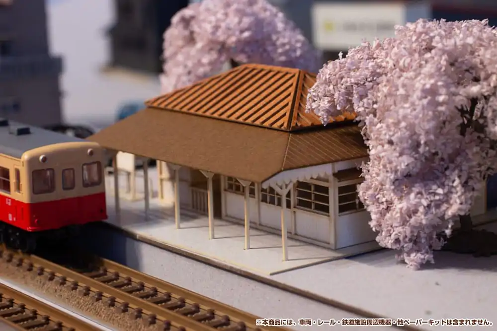 Original Character 1/150 Anitecture Paper Model Kit Station (Kominato Railway) 3 cm product photo